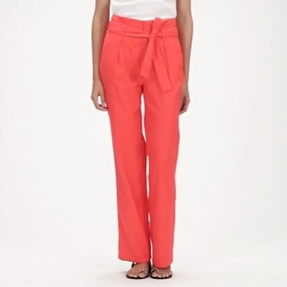 NWT Banana Republic HIGH-RISE WIDE-LEG LINEN-COTTON PANT